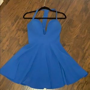 Blue fit & flare Bebe Dress